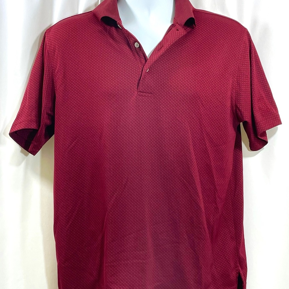 PGA Tour Red Golf Polo Shirt Men’s Medium